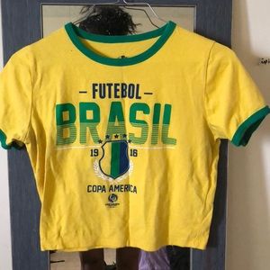 F21 Futebol Brasil cropped shirt